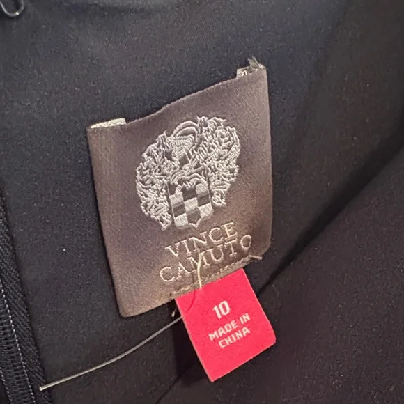 Vince Camuto Navy Long Sleeve Dress - Picture 2 of 4